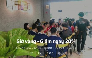 Khung giờ vàng ngàn ưu đãi với 20% tổng hóa đơn từ 11/1 đến 15/1/2022