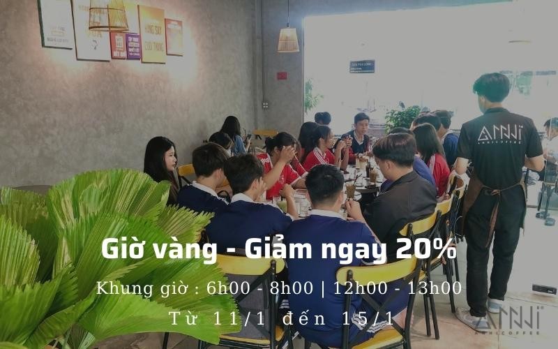 Khung giờ vàng ngàn ưu đãi với 20% tổng hóa đơn từ 11/1 đến 15/1/2022